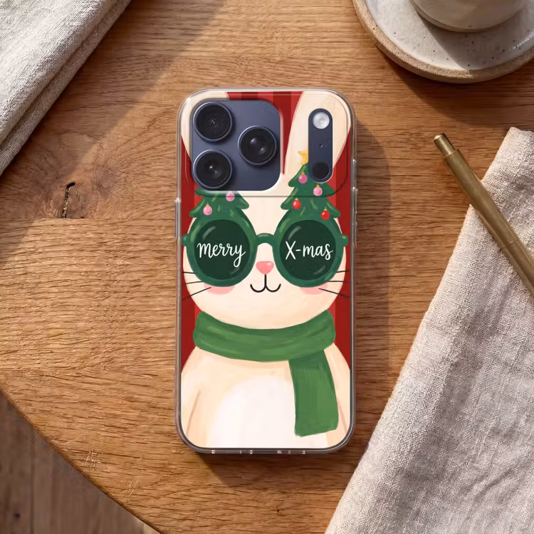 Telefoonhoesje - Konijn - Kerst - Dieren — 2