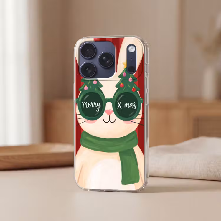 Telefoonhoesje - Konijn - Kerst - Dieren — 3