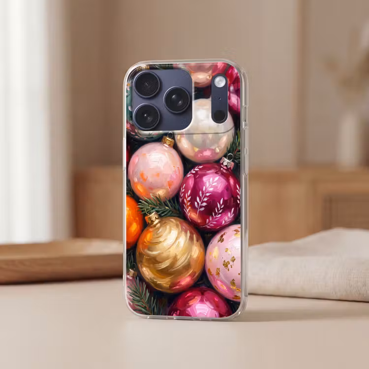Telefoonhoesje - Kerstballen - Kleurrijk - Feest — 3