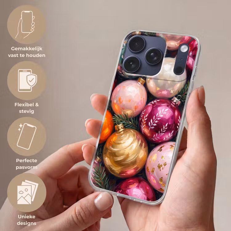 Telefoonhoesje - Kerstballen - Kleurrijk - Feest — 4
