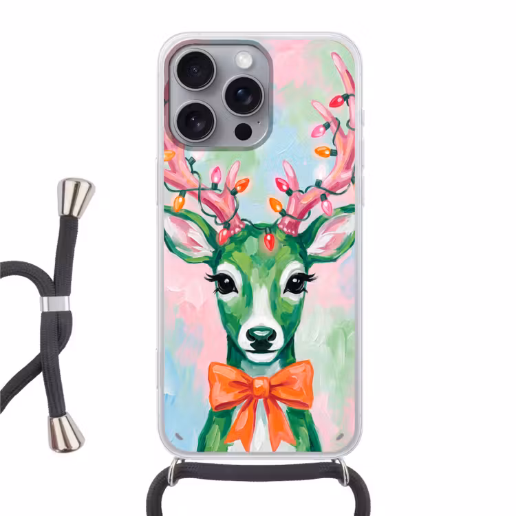 Telefoonhoesje met koord - Hert - Kerst - Dieren — 1