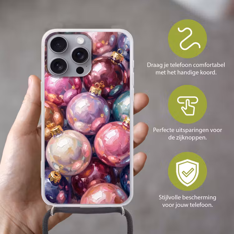 Telefoonhoesje met koord - Kerstdecoratie - Kleurrijk - Feest — 4