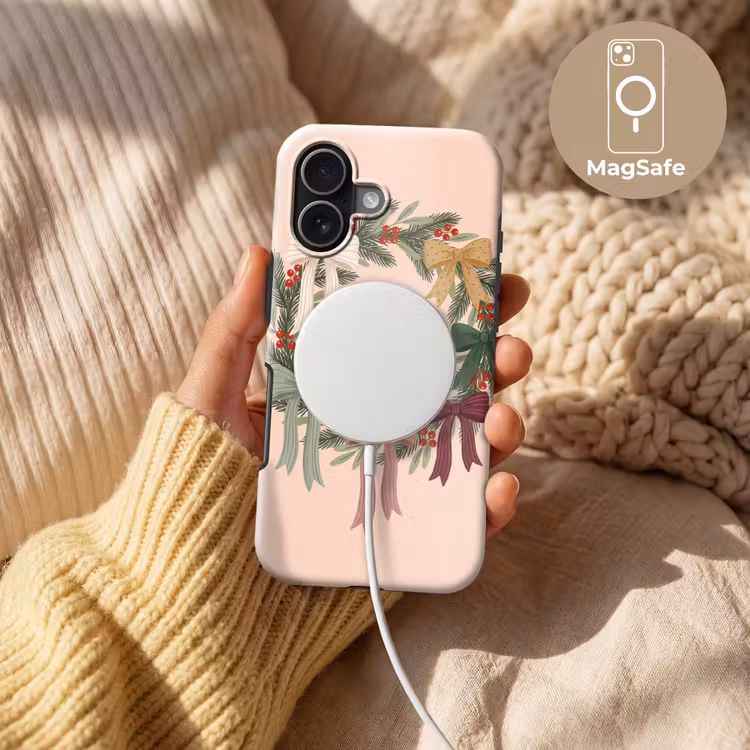 Telefoonhoesje Toughcase - Kerstkrans - Strikken - Kerst — 8