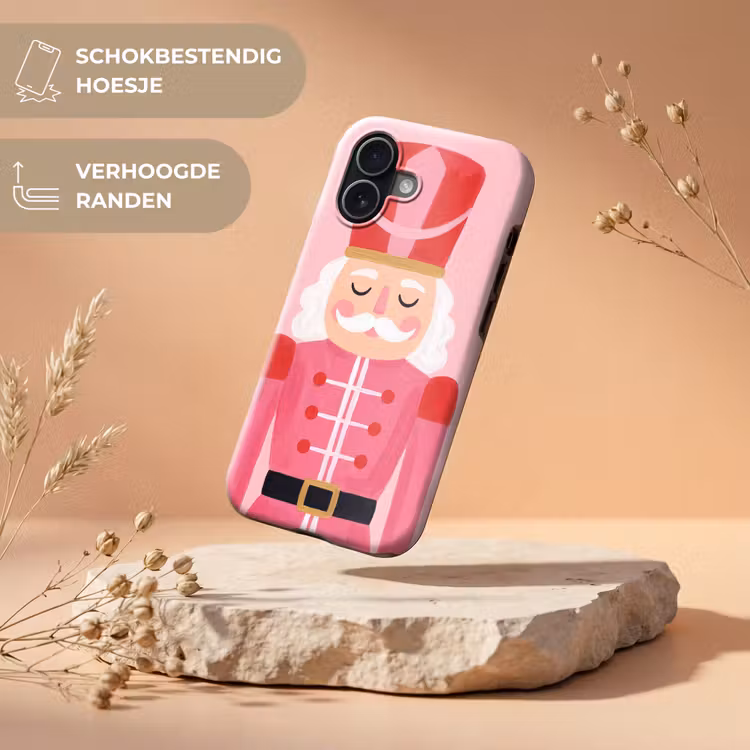 Telefoonhoesje Toughcase - Notenkraker roze illustratie — 5