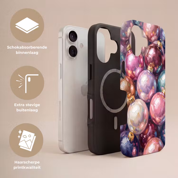 Telefoonhoesje Toughcase - Kerstdecoratie - Kleurrijk - Feest — 3
