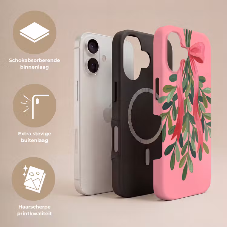 Telefoonhoesje Toughcase - Plant - Lint - Roze — 3