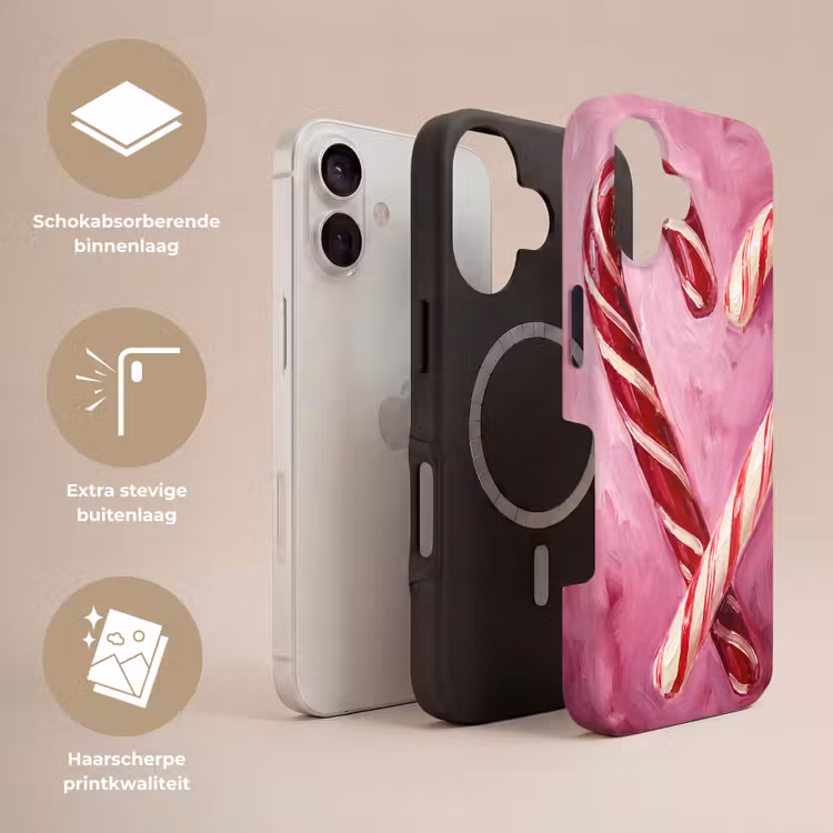 Telefoonhoesje Toughcase - Snoep - Hart - Roze — 3