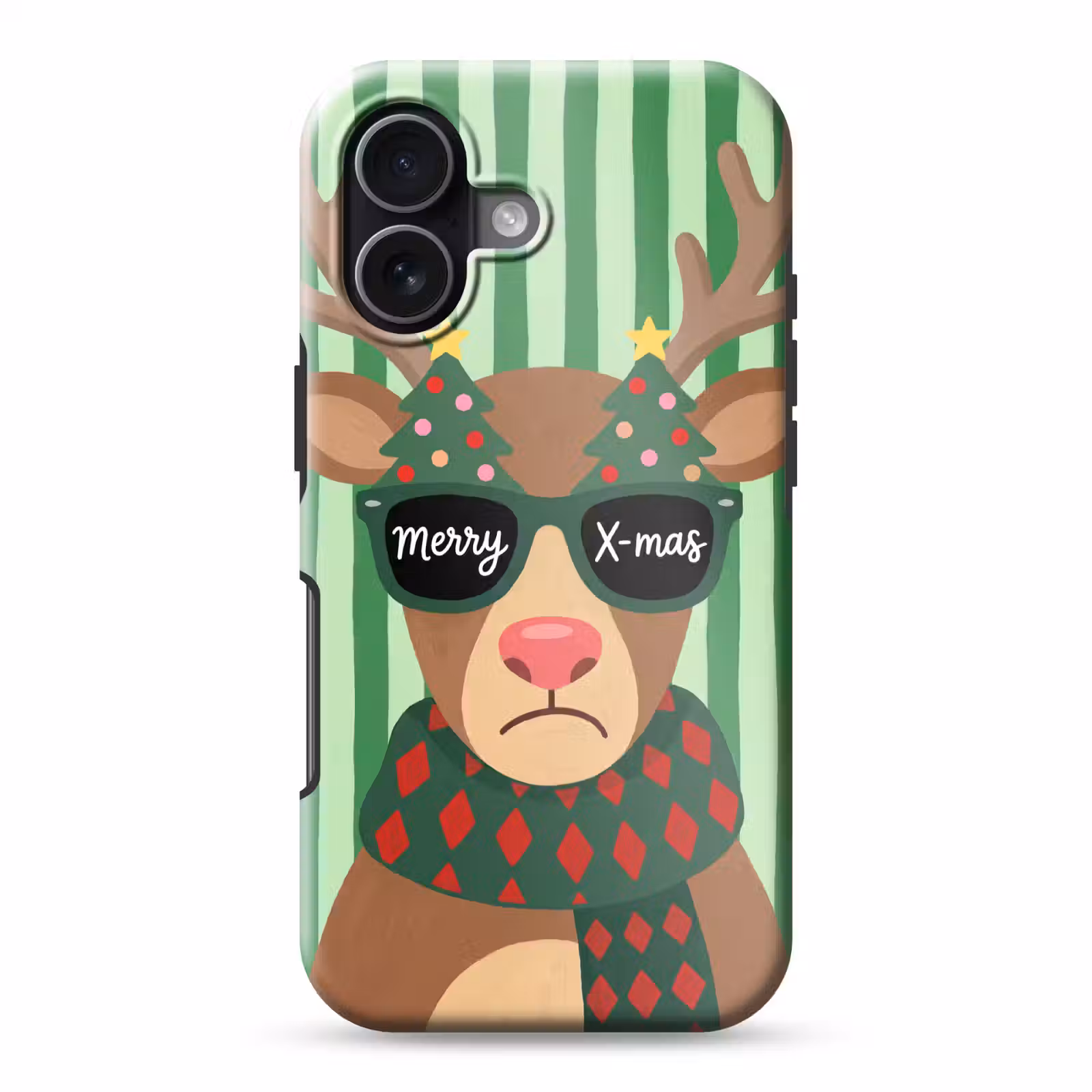 Telefoonhoesje Toughcase - Rendier - Kerst - Illustratie — 1