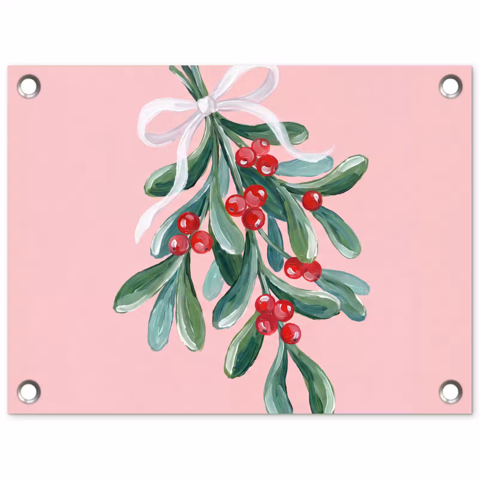 Tuinposter - Plant - Kerst - Roze — 1