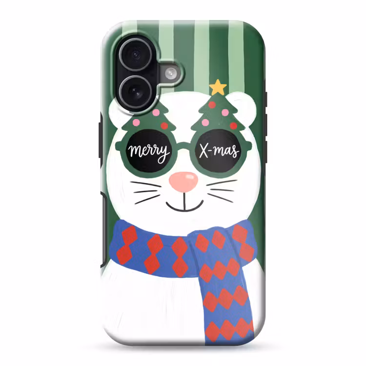 Telefoonhoesje Toughcase - Dier - Winter - Cartoon — 1
