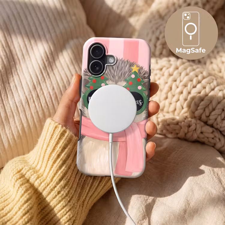 Telefoonhoesje Toughcase - Egel - Kerst - Illustratie — 8