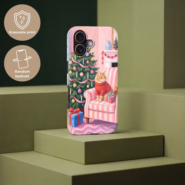 Telefoonhoesje Toughcase - Kat - Kerst - Interieur — 7