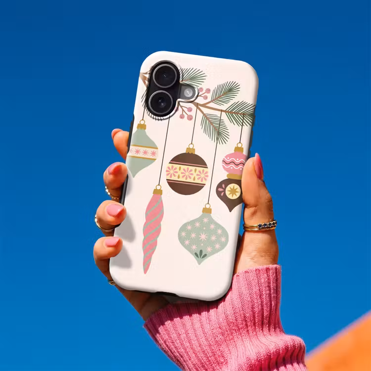 Telefoonhoesje Toughcase - Kerst - Ornamenten - Tak — 2
