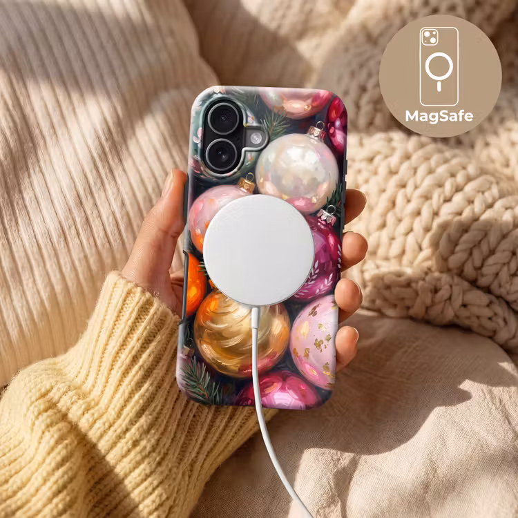 Telefoonhoesje Toughcase - Kerstballen - Kleurrijk - Feest — 8