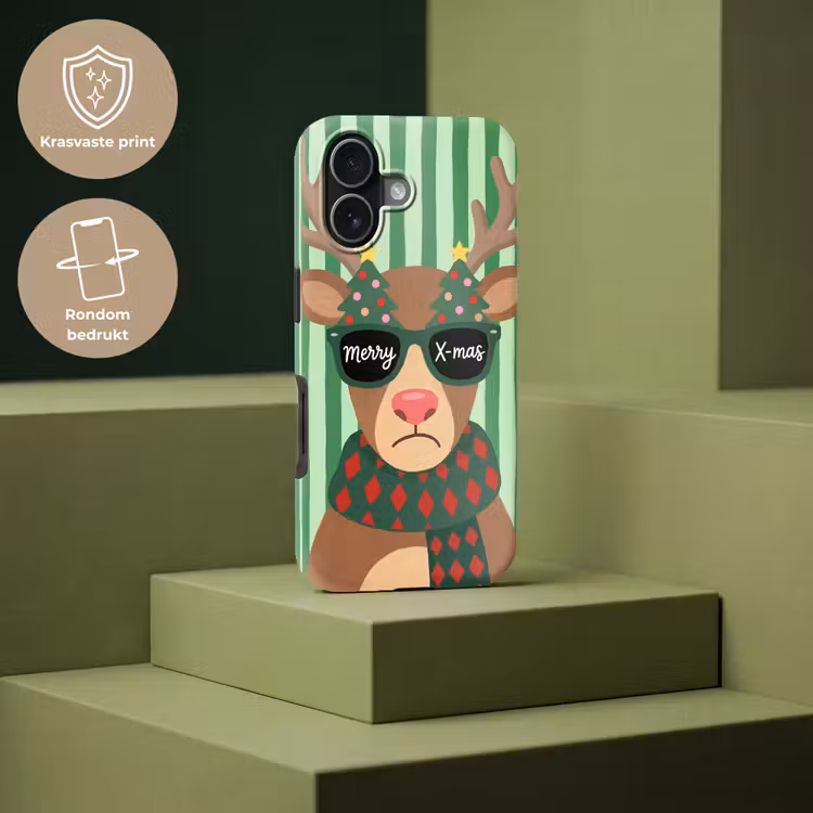 Telefoonhoesje Toughcase - Rendier - Kerst - Illustratie — 7