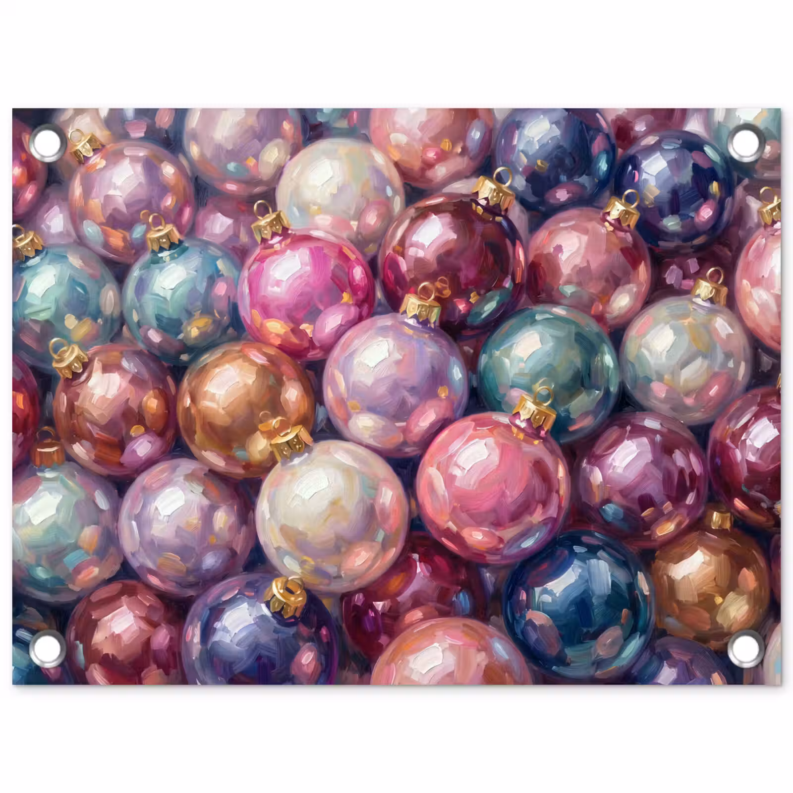 Tuinposter - Kerstdecoratie - Kleurrijk - Feest — 1