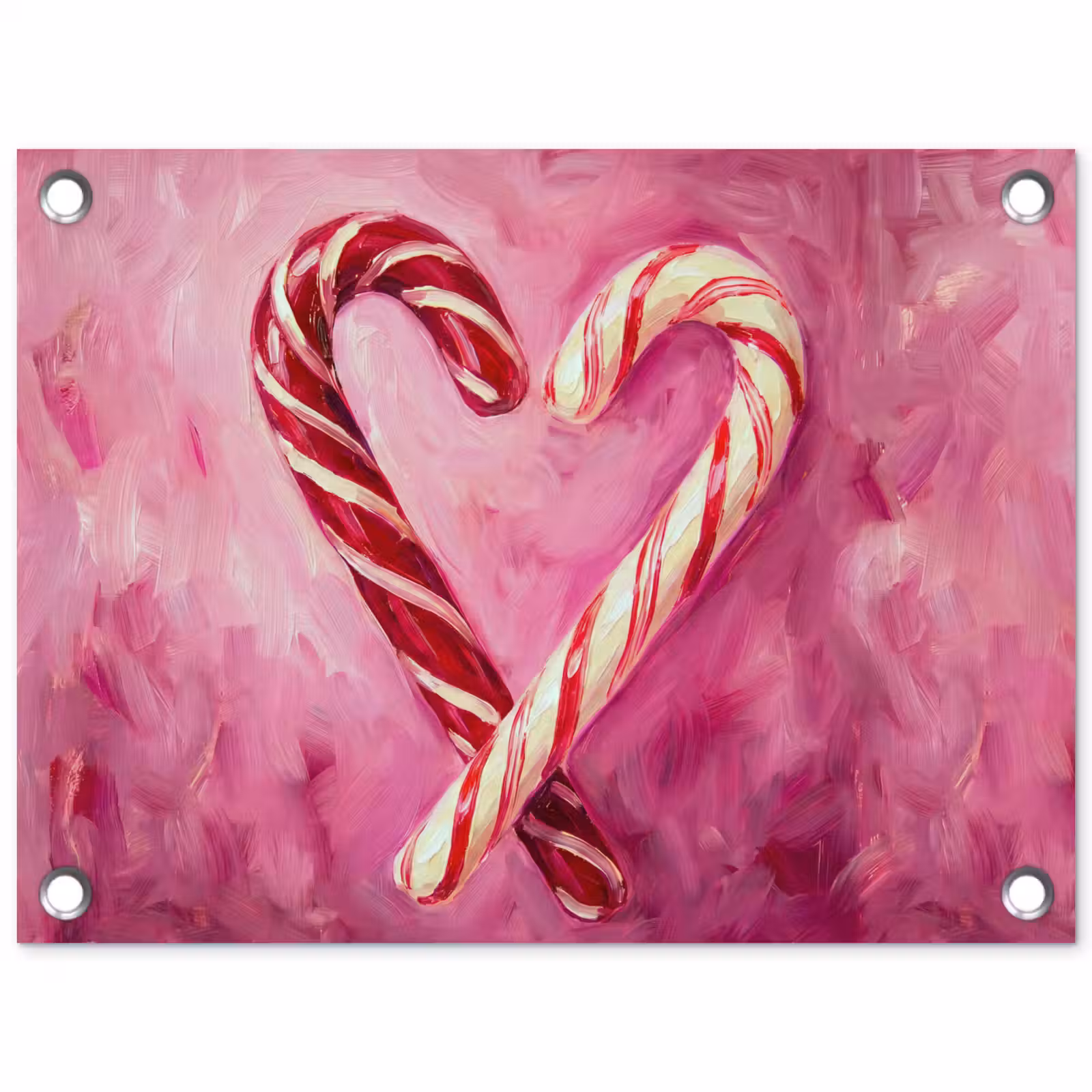 Tuinposter - Snoep - Hart - Roze — 1