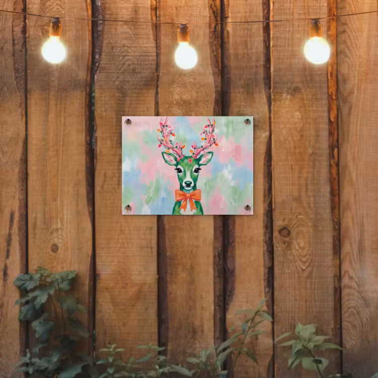 Tuinposter - Hert - Kerst - Dieren — 2