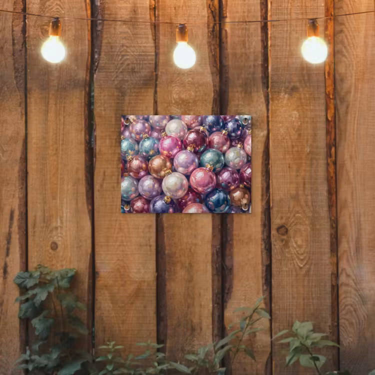 Tuinposter - Kerstdecoratie - Kleurrijk - Feest — 2