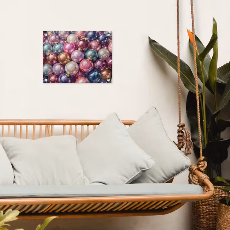 Tuinposter - Kerstdecoratie - Kleurrijk - Feest — 5