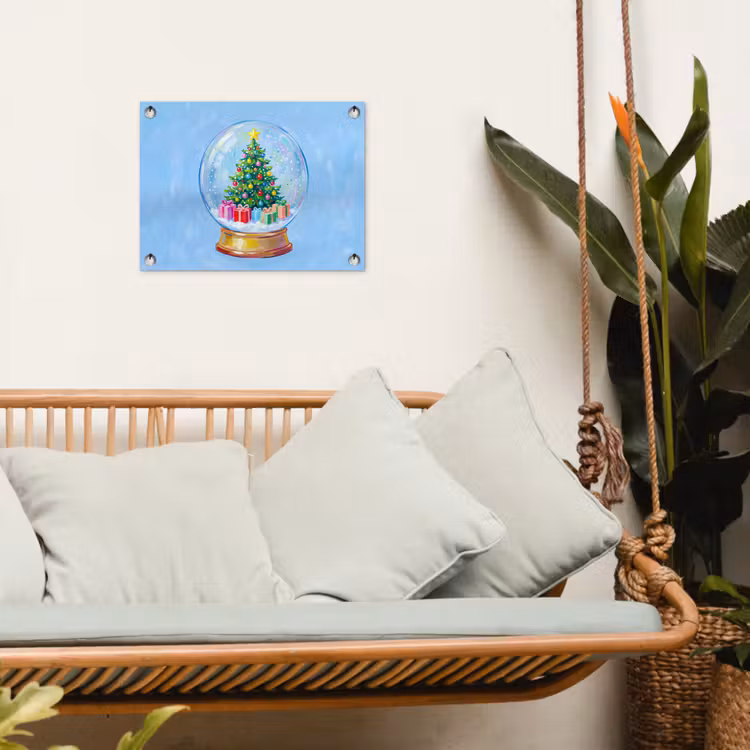 Tuinposter - Sneeuwbol - Kerst - Cadeaus — 5
