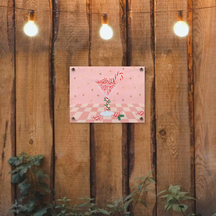 Tuinposter - Snoep - Glas - Roze — 2