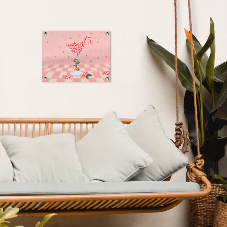 Tuinposter - Snoep - Glas - Roze — 5