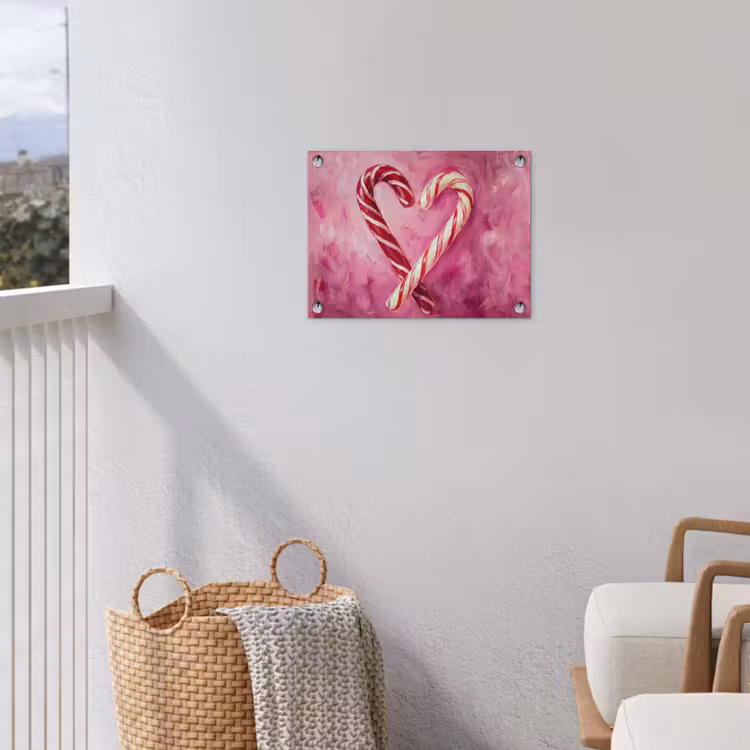Tuinposter - Snoep - Hart - Roze — 3