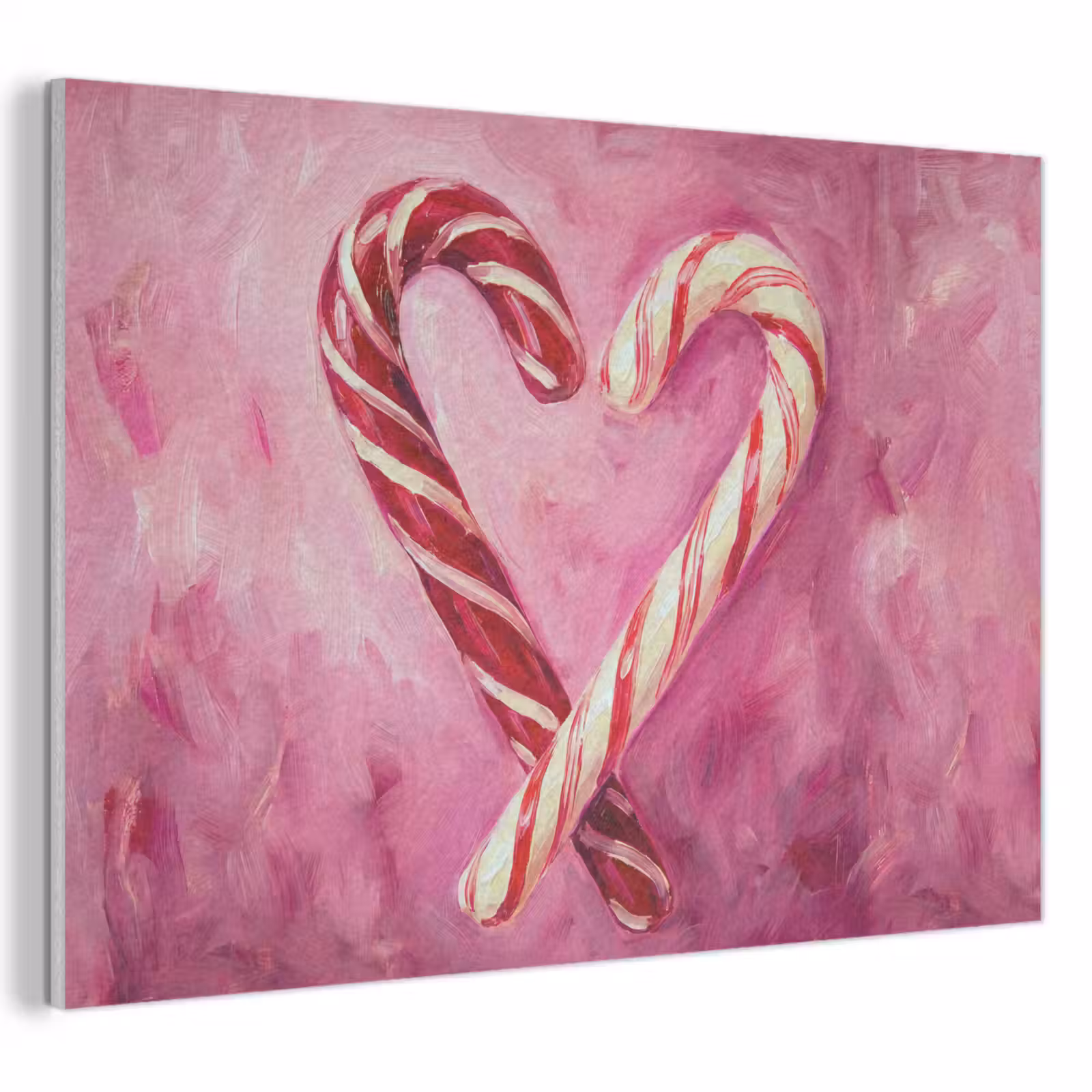 Akoestisch schilderij - Snoep - Hart - Roze — 1