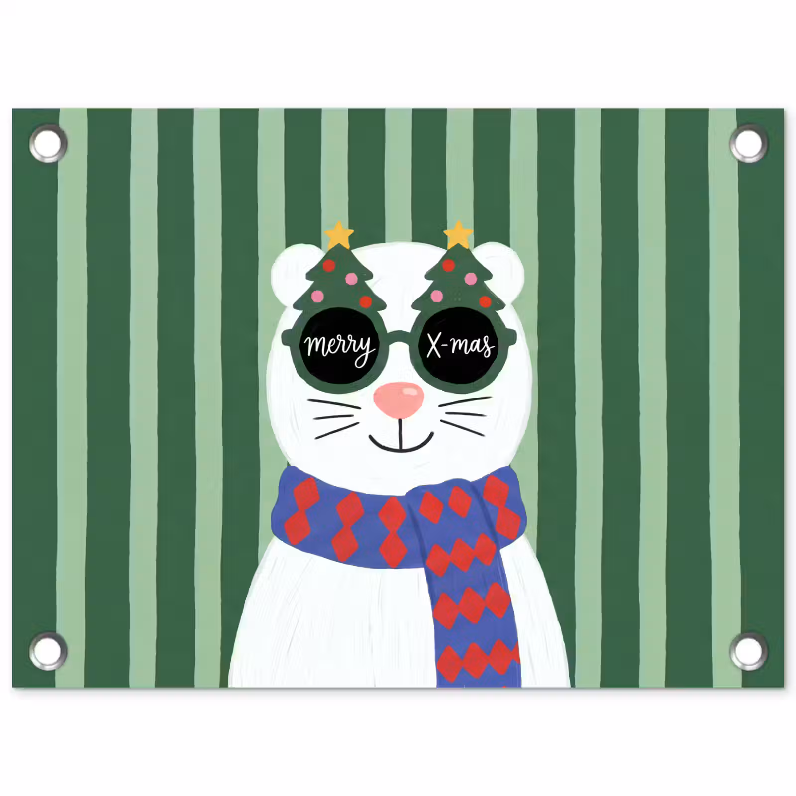 Tuinposter - Dier - Winter - Cartoon — 1