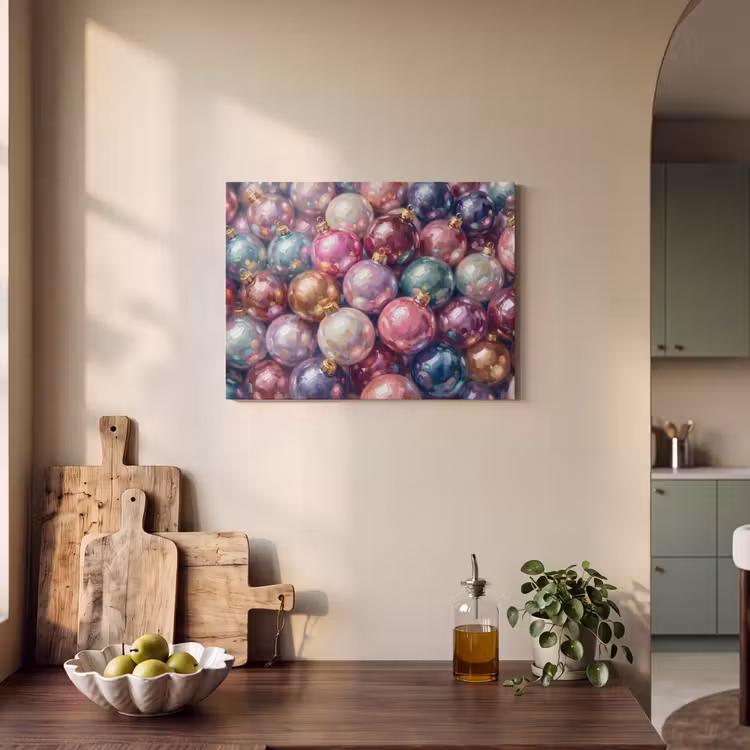 Akoestisch schilderij - Kerstdecoratie - Kleurrijk - Feest — 3