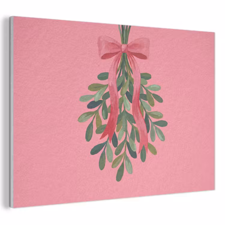 Akoestisch schilderij - Plant - Lint - Roze — 1