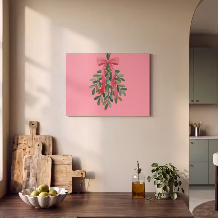 Akoestisch schilderij - Plant - Lint - Roze — 3