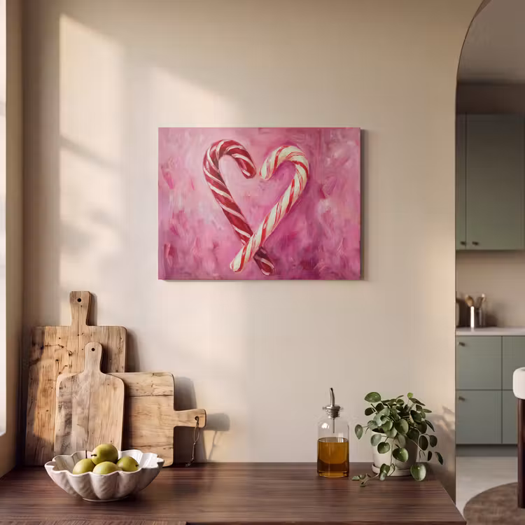 Akoestisch schilderij - Snoep - Hart - Roze — 3