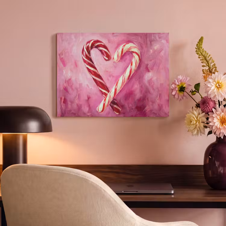 Akoestisch schilderij - Snoep - Hart - Roze — 4
