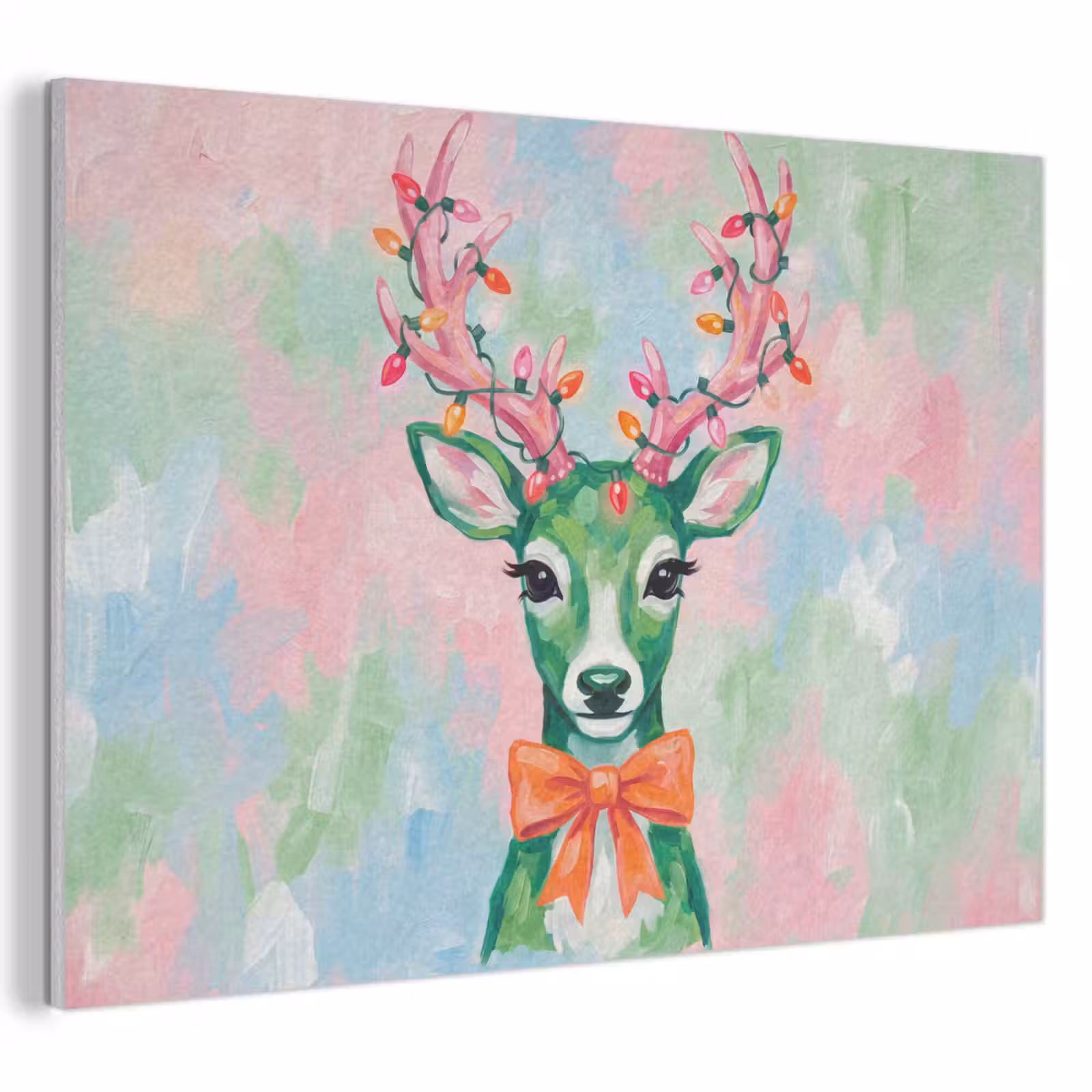 Akoestisch schilderij - Hert - Kerst - Dieren — 1
