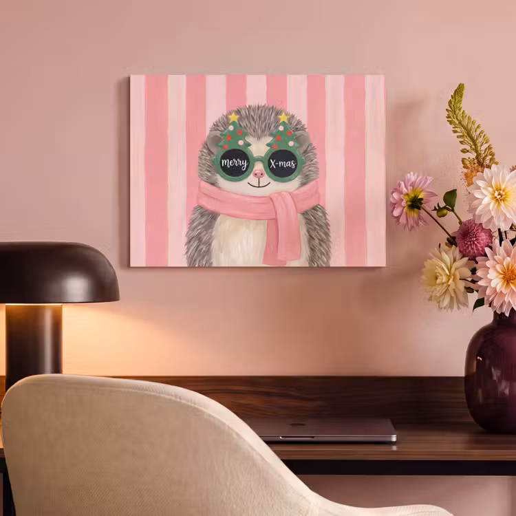 Akoestisch schilderij - Egel - Kerst - Illustratie — 4