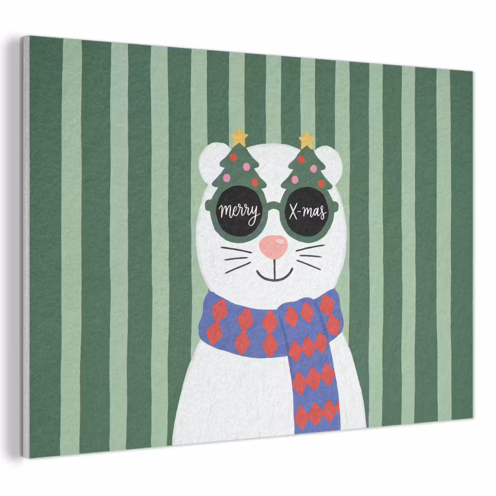 Akoestisch schilderij - Dier - Winter - Cartoon — 1