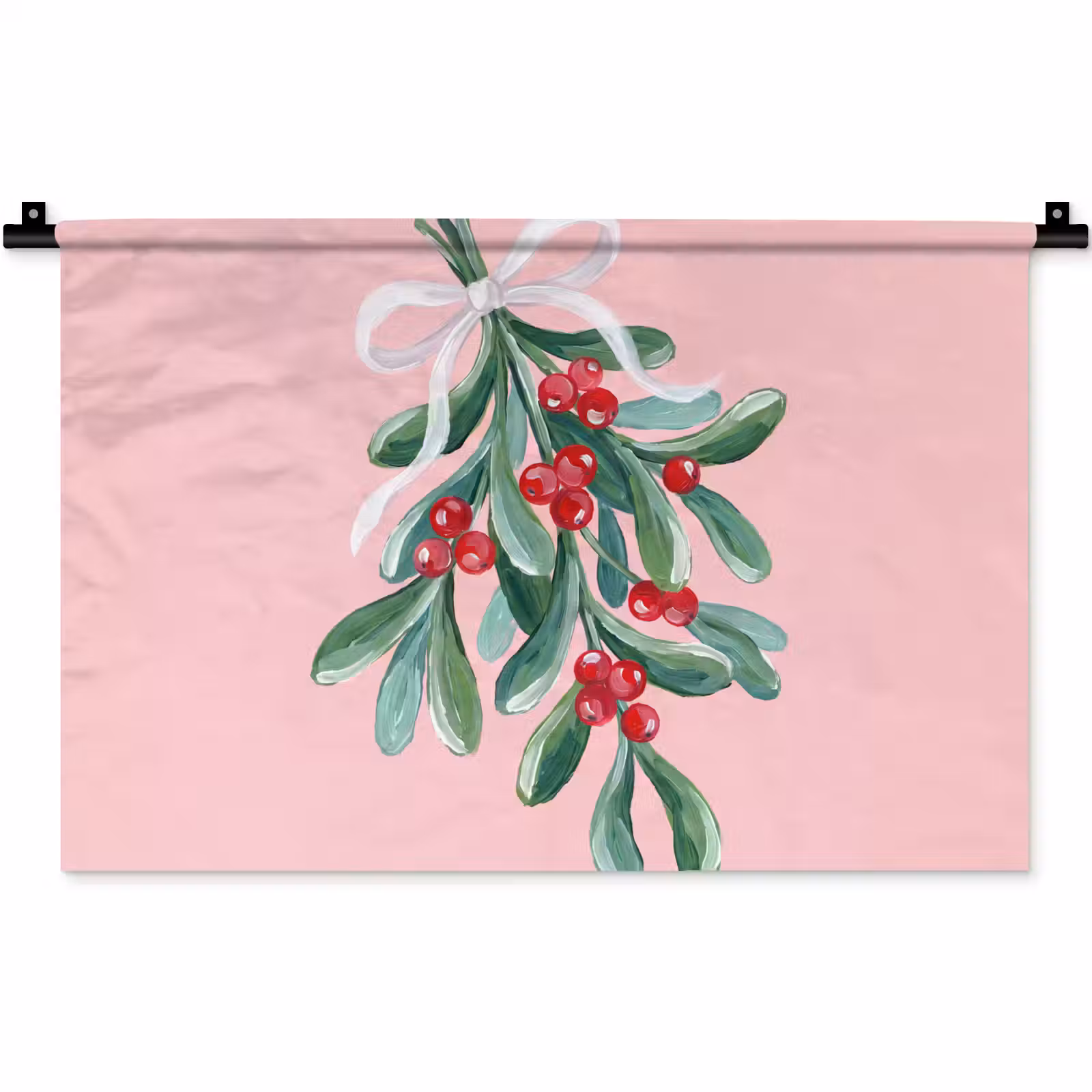 Wandkleed - Plant - Kerst - Roze — 1