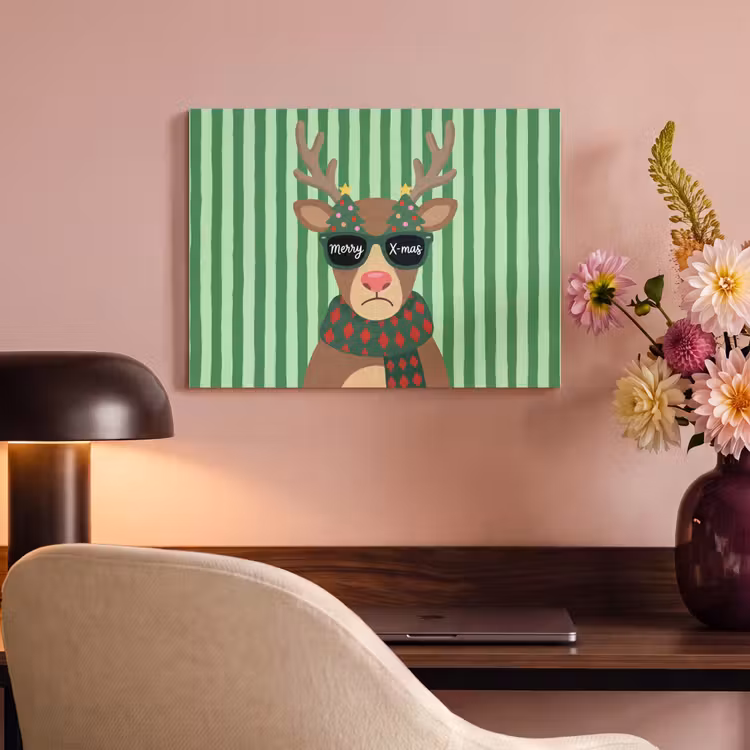 Akoestisch schilderij - Rendier - Kerst - Illustratie — 4