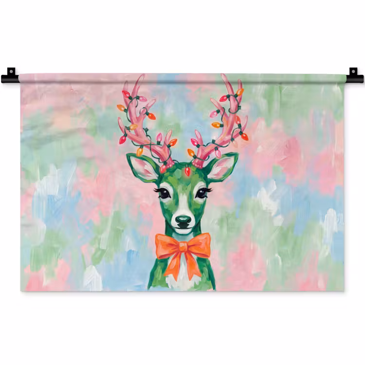 Wandkleed - Hert - Kerst - Dieren — 1