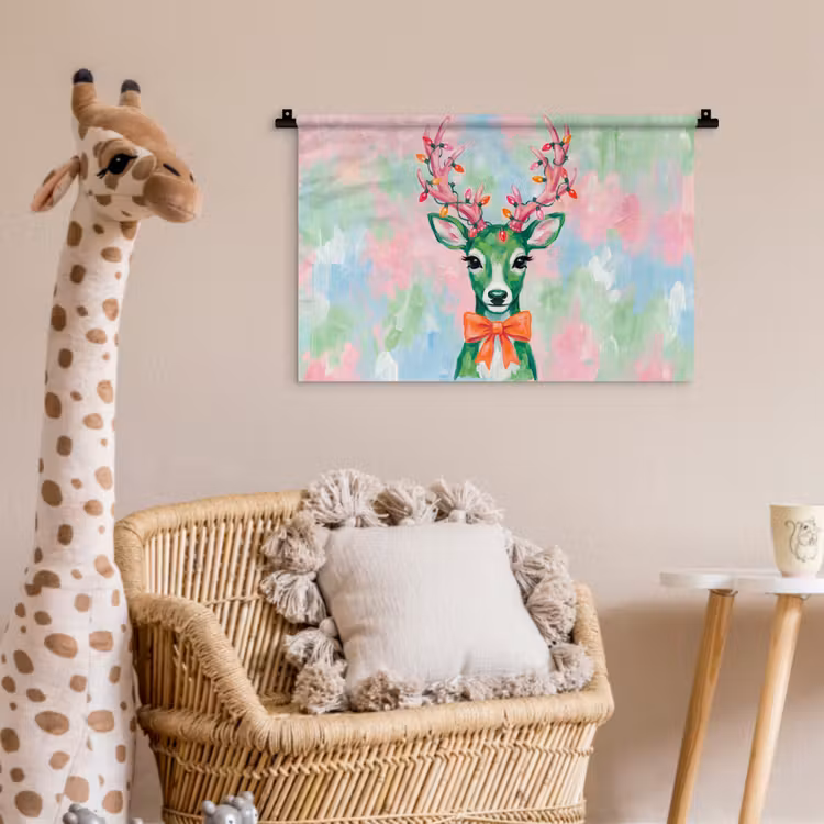 Wandkleed - Hert - Kerst - Dieren — 5
