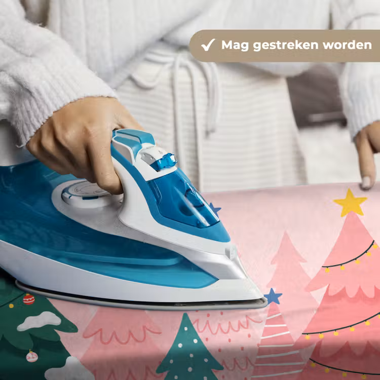 Wandkleed - Kerstbomen - Illustratie - Roze — 6
