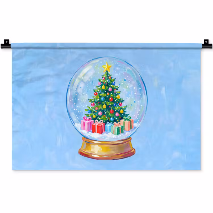 Wandkleed - Sneeuwbol - Kerst - Cadeaus — 1