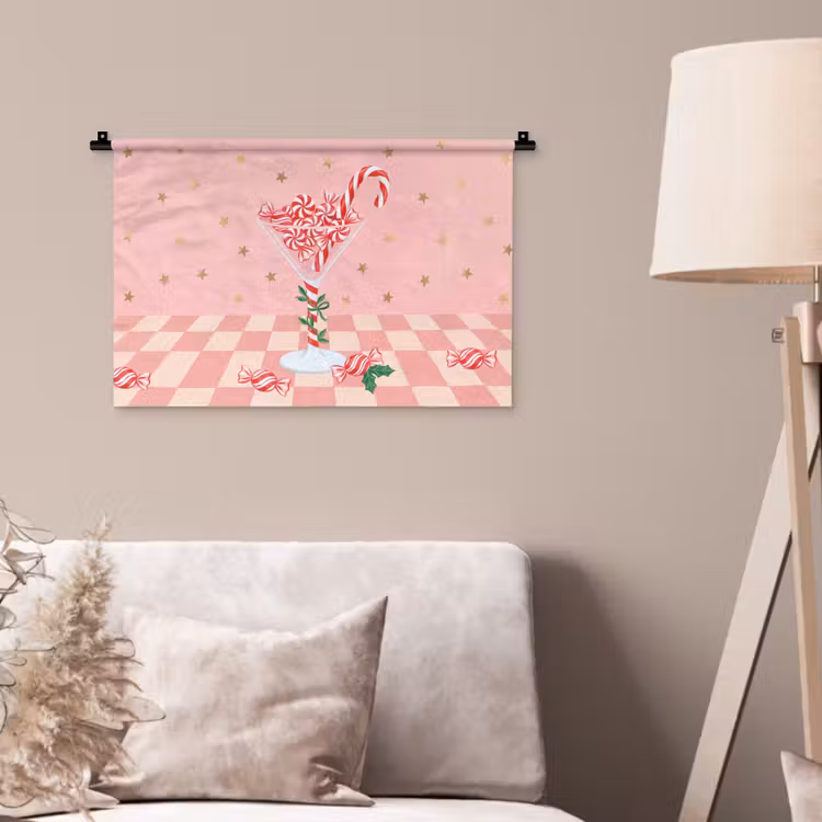 Wandkleed - Snoep - Glas - Roze — 2