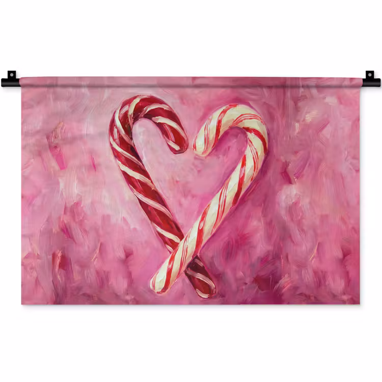 Wandkleed - Snoep - Hart - Roze — 1