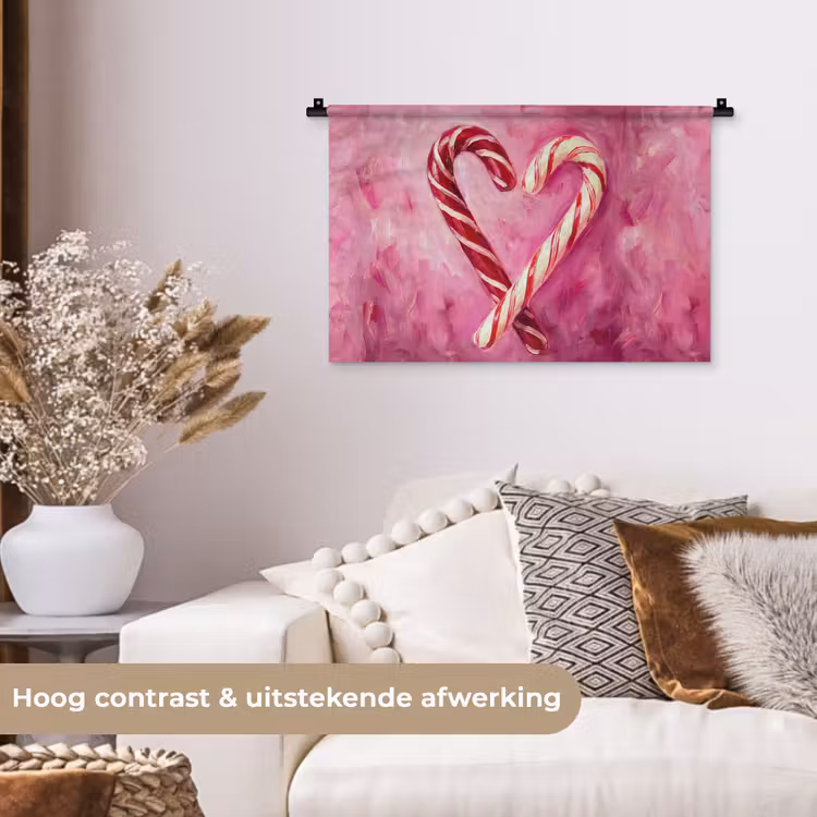 Wandkleed - Snoep - Hart - Roze — 4