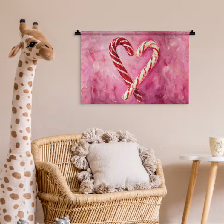 Wandkleed - Snoep - Hart - Roze — 5