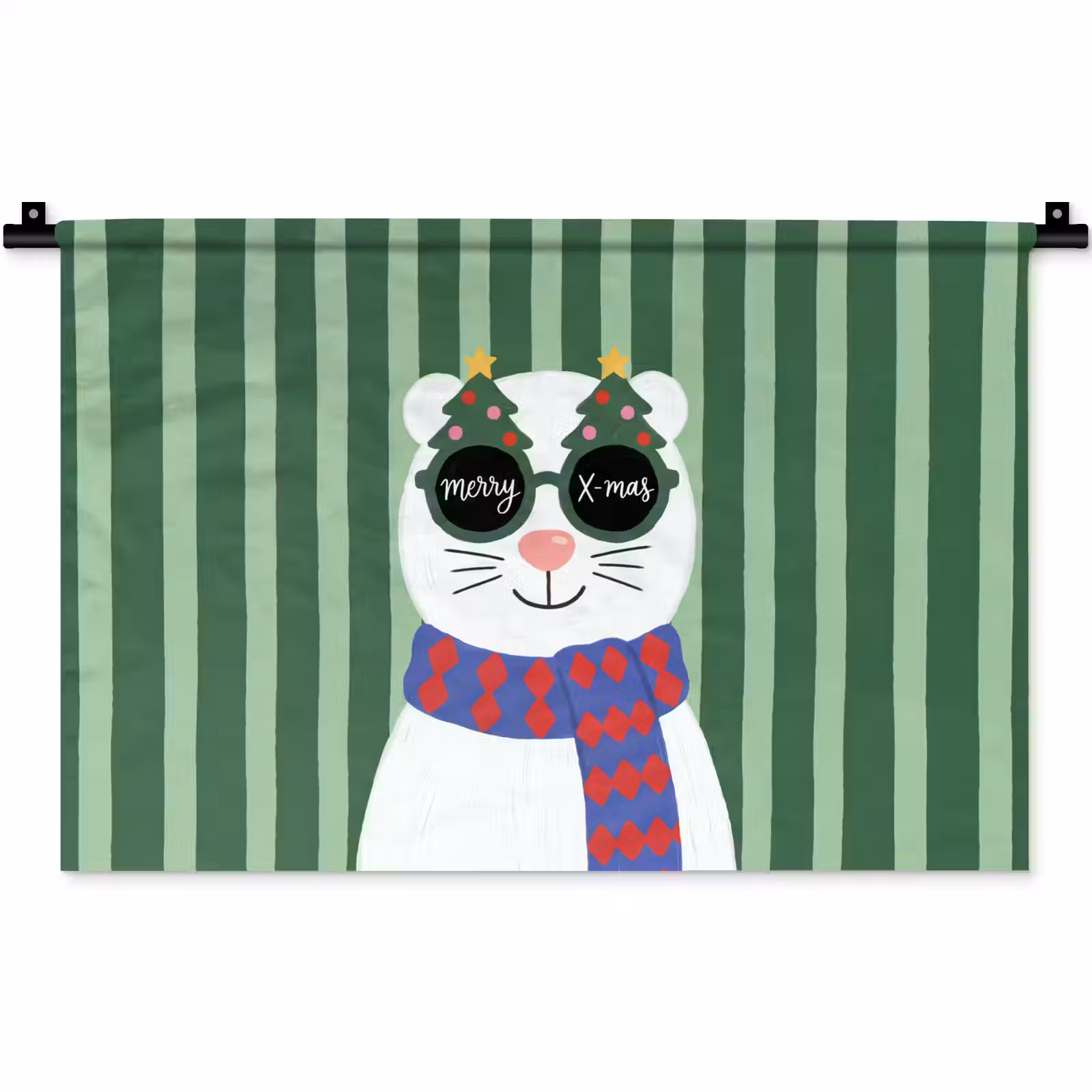 Wandkleed - Dier - Winter - Cartoon — 1