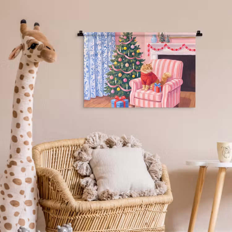 Wandkleed - Kat - Kerst - Interieur — 5